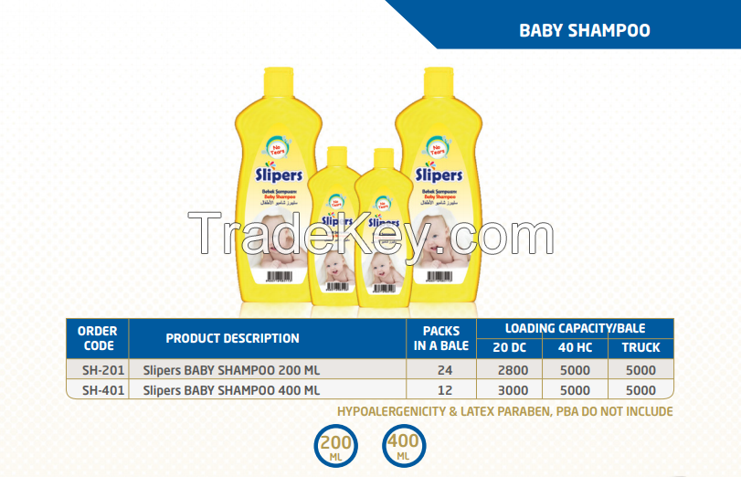 SLIPERS BABY SHAMPOO