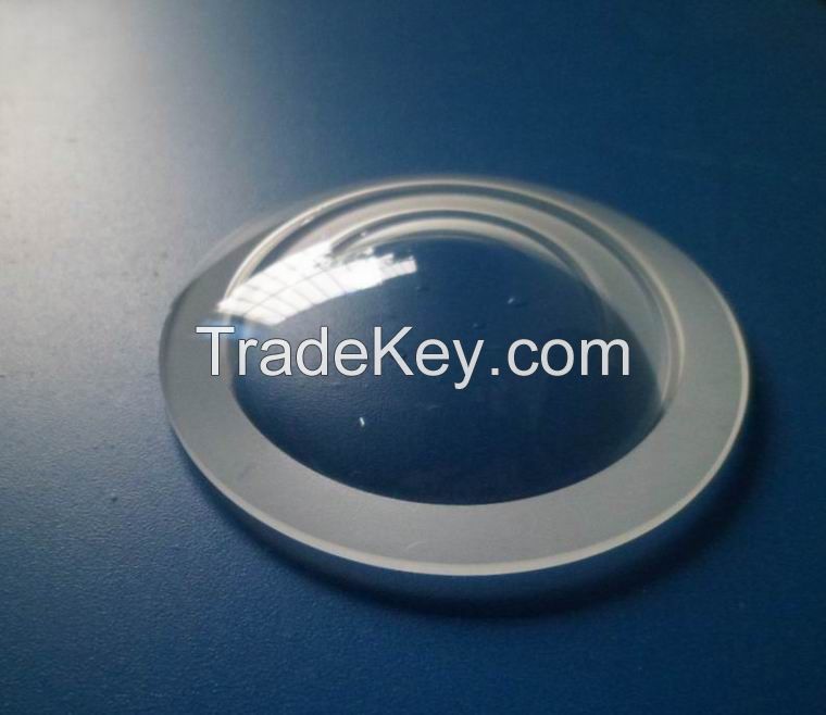 High transmittance optical glass lens for LED lights