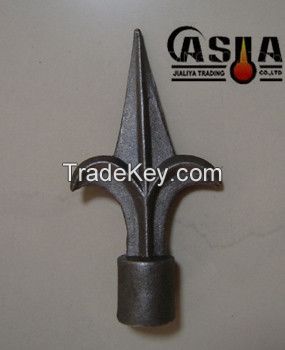 iron casting spear, decorative iron spearhead