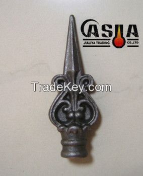 iron casting spear, decorative iron spearhead