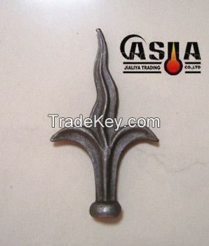 iron casting spear, decorative iron spearhead