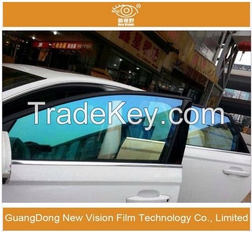 New arrival 75%-80% chameleon car tint film Blue to Green Best price high definition Green color chameleon tint film