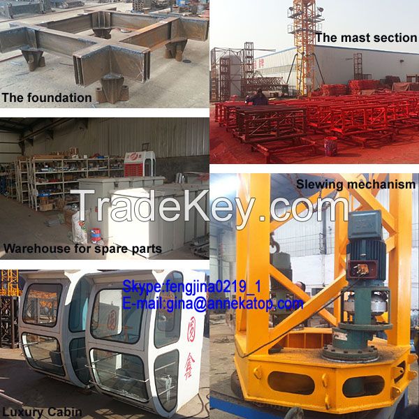 Factory supply cheap YX63-5010 types of tower crane hot sale in Indon