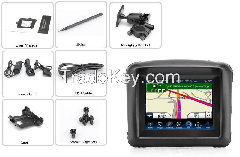 3.5inch made in China with touch screen good quality car mtorcycle gps