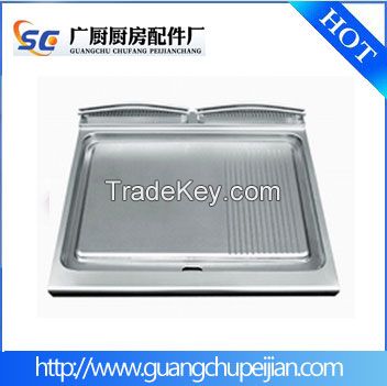 stainless steel cooktops/top panel/top cover/faceplate for Western-style combination oven(800*700mm)