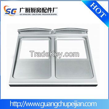 stainless steel cooktops/top panel/top cover/faceplate for Western-style combination oven(800*700mm)