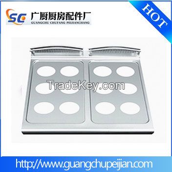 stainless steel cooktops/top panel/top cover/faceplate for Western-style combination oven(800*700mm)