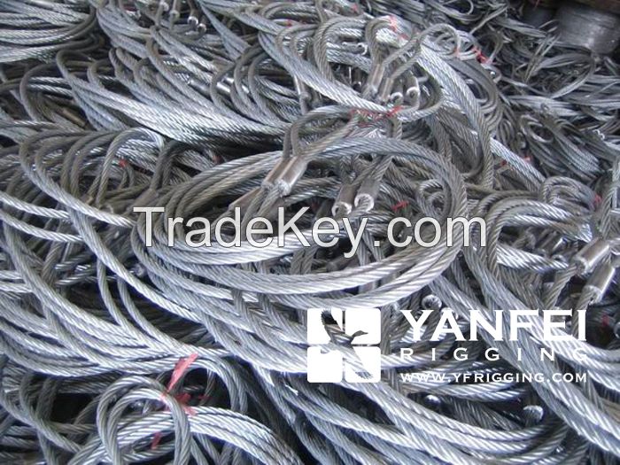 Soft Eye Wire Rope Sling for Lifting