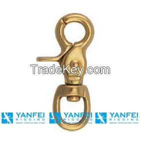 Solid Brass Harness Eye Trigger Snap Hook for Bag