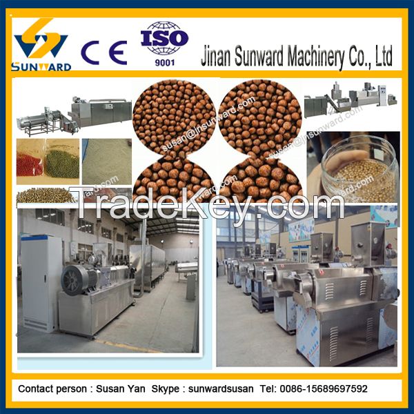 high quality Extruded fish feed production line