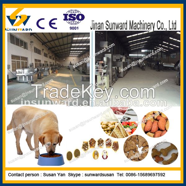 Hot selling fully automatic China pet food extruding equipment