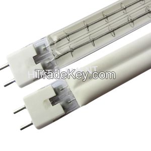 Short Wave Twin Tube Infrared emitter with white reflector