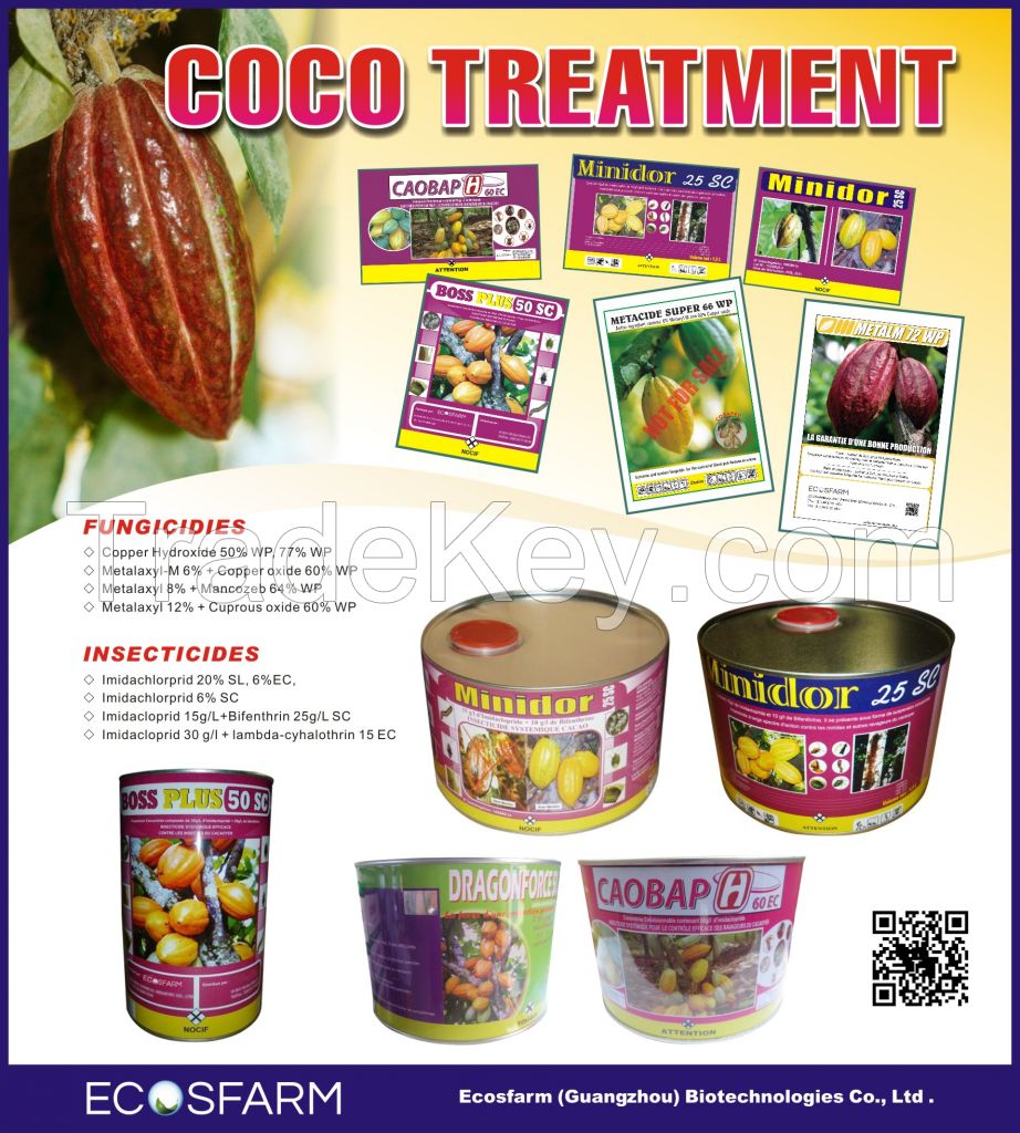 Coco treatment insecticides and fongicides