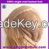 Golden Hair High Quality Virgin Remy Human Hair Wholesale Wigs