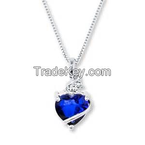 New Design 925 Sterling Silver Necklace with Zircon/Gemstone/Rhineston/customized