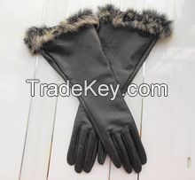 Fashion Long Style Lady Leather Glove