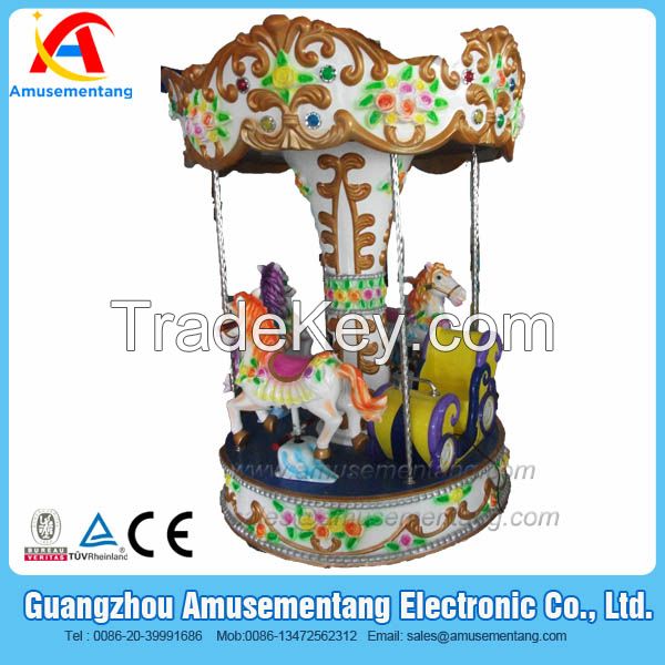 AT0915 Amusementang carousel manufacturer China coin operated kiddie rides carousel