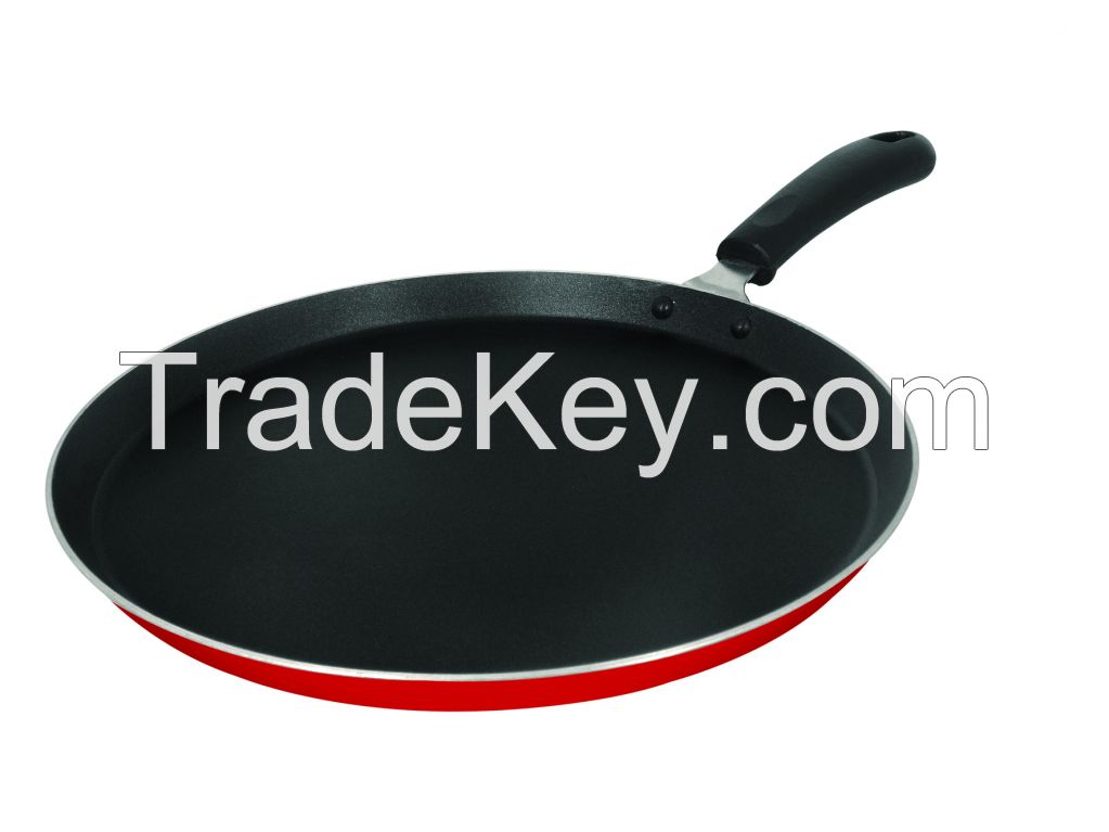 Visalam Double coated tawa with fixed handle 