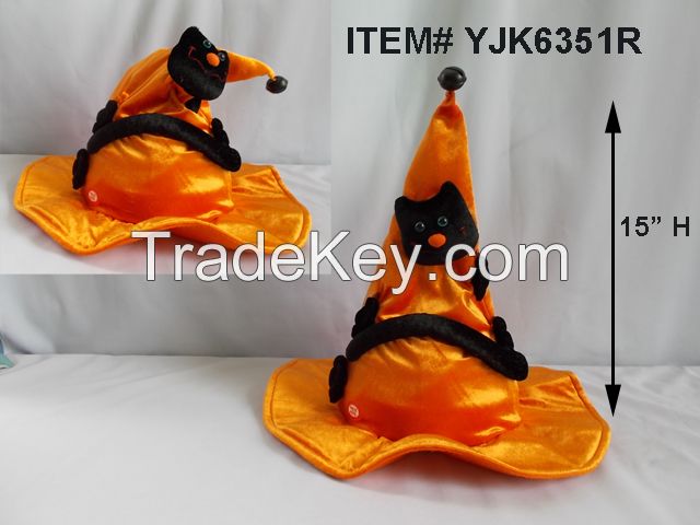 Animated halloween LED hat