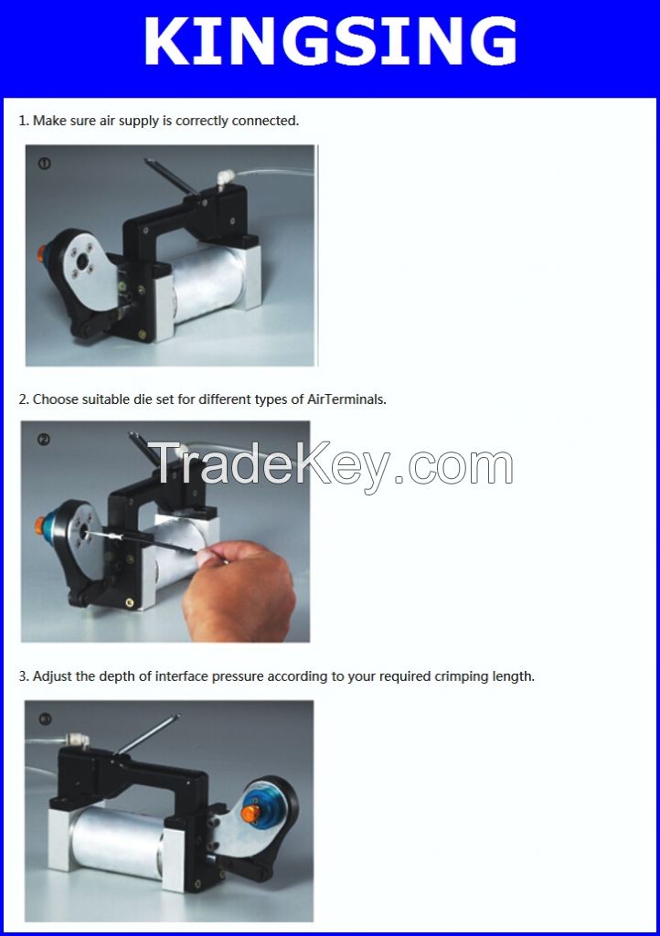 Hig-speed Air Terminal Crimping Machine, Pneumatic Crimping Machine KS