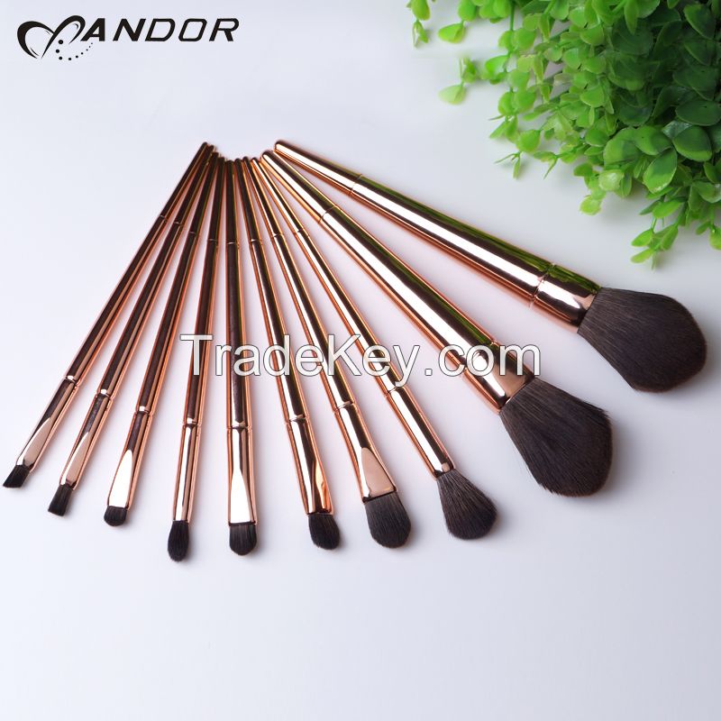 Most popular high quality gold color make up brushes