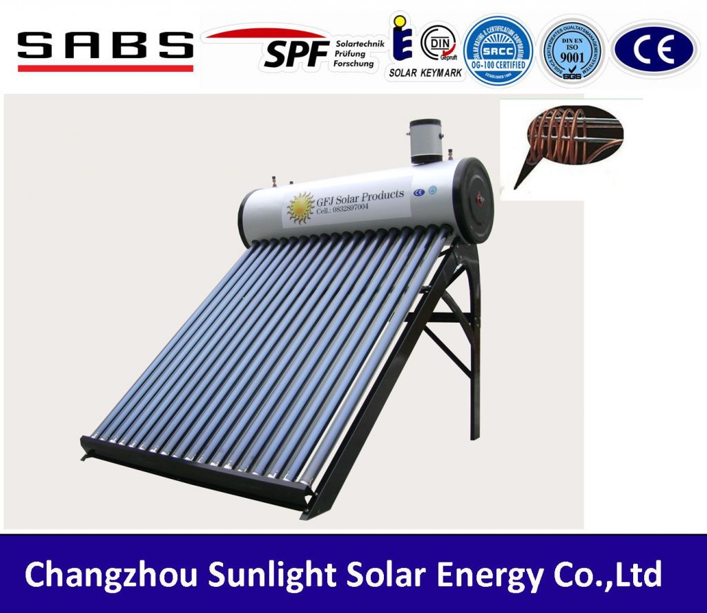 High efficiency Pre-heated pressurized solar water heater