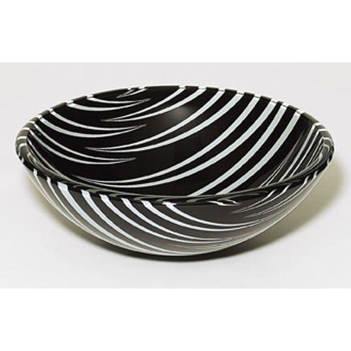 Bathroom Double Layers Zebra Glass Sink