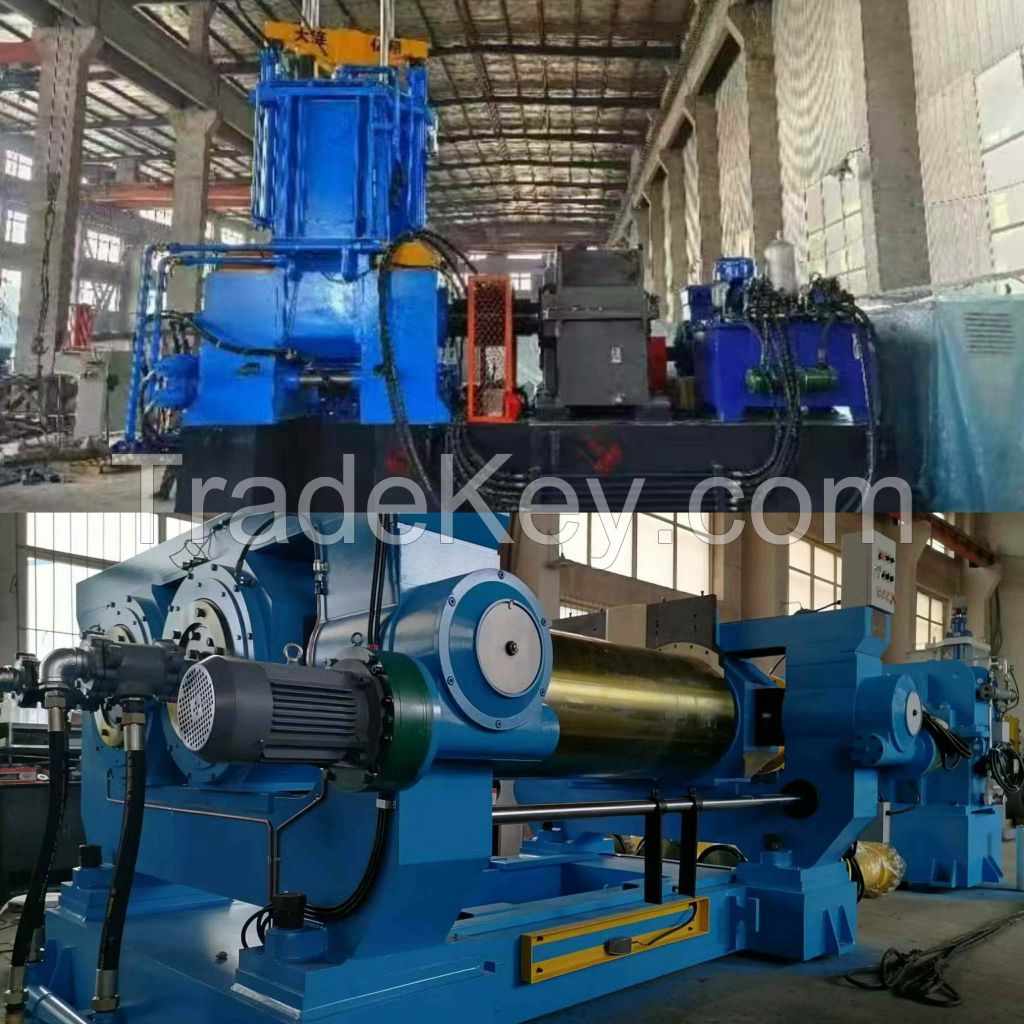 High Quality Automatic Rubber Open Mixing Mill Rubber Internal Mixing Mill Automatic Rubber Mixer Compounding Mixing Two Rolls Mixing Machine Open Type Internal Type