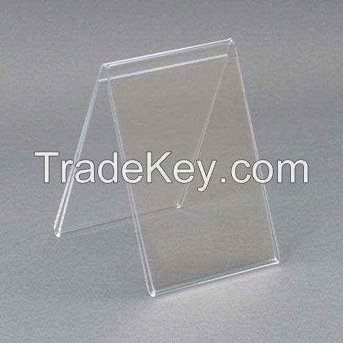 4 X 6 Acrylic Sign Holder Crystal Clear Display Table Tent Card Holder