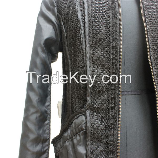 European New Fashion PU Leather Women&#039;s Jacket