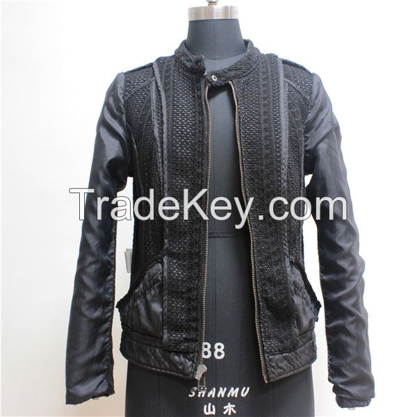 European New Fashion PU Leather Women's Jacket