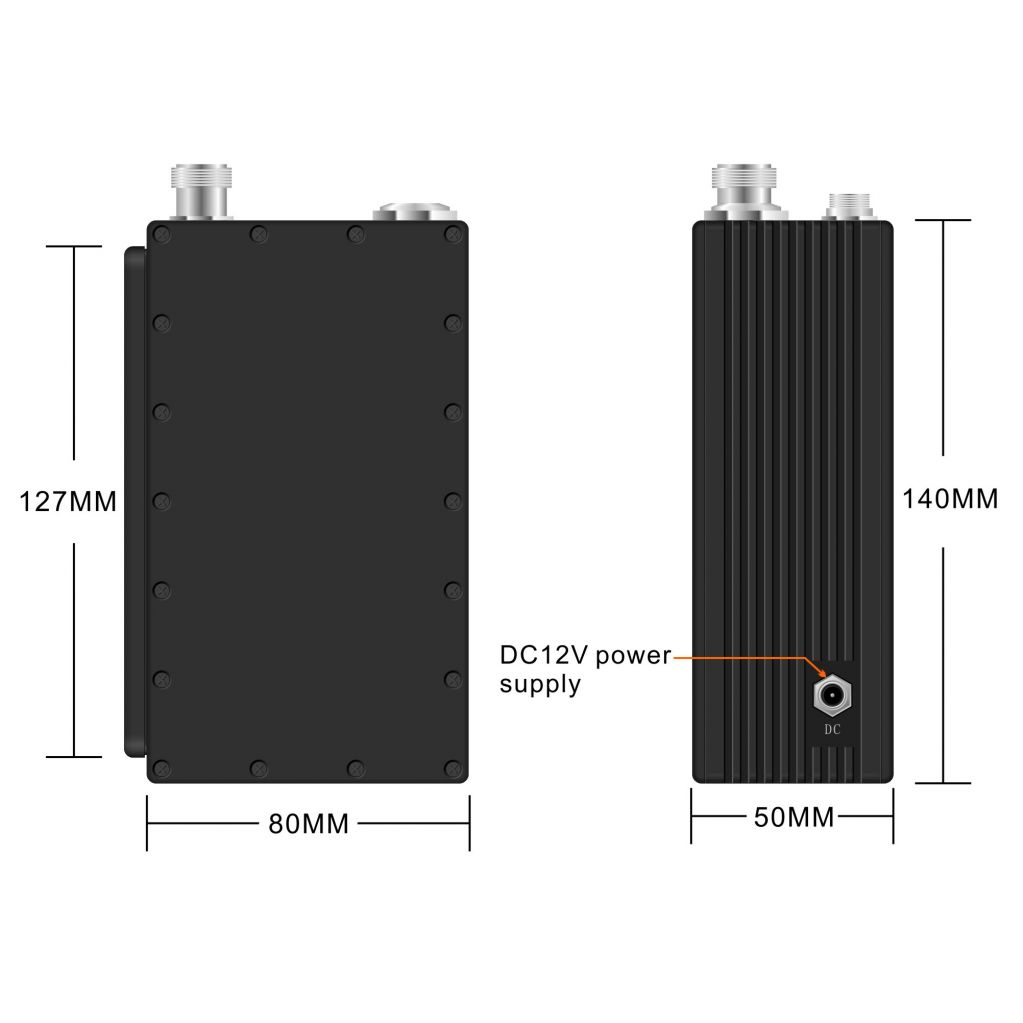 Wireless Digital COFDM AV Transmitter with Built-in Battery and LCD Screen SG-T5000S