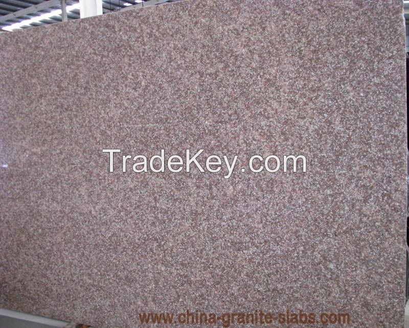  China G687 Peach Red Granite Slabs Gangsaw Slabs Supplier