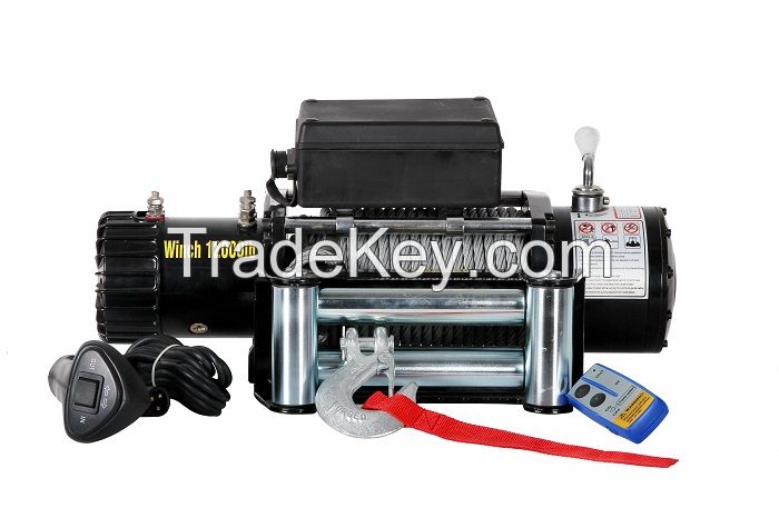 12V 12000lbs Wireless Electric Winch 4WD Steel Wire winch ATV boat truck