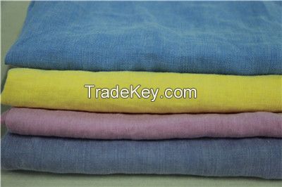 pure linen dyed fabric for garment