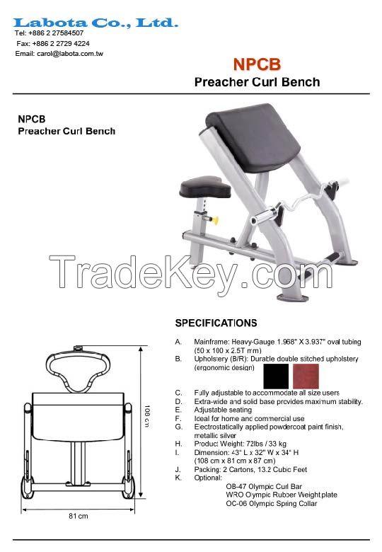 Preacher Curl Bench