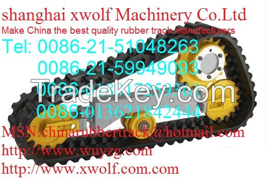 Excavator rubber track