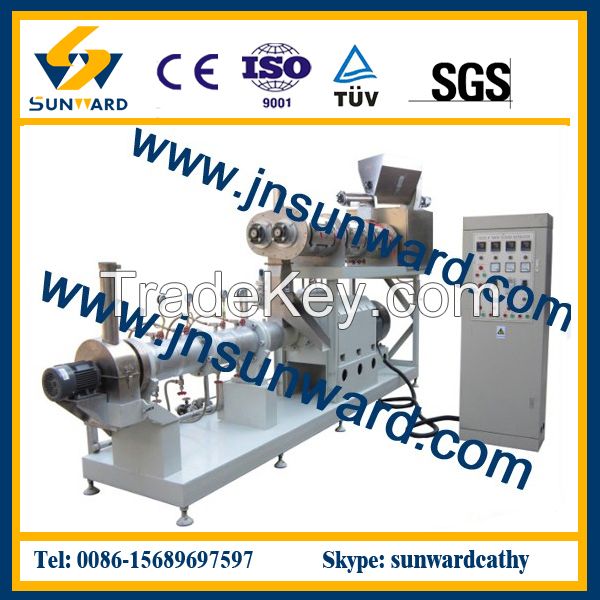 Floaing fish food making machinery, fish food pellet processing line