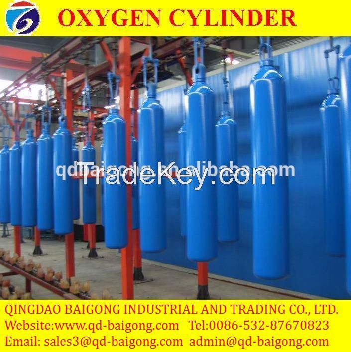 high pressure portable oxygen gas cylinder 