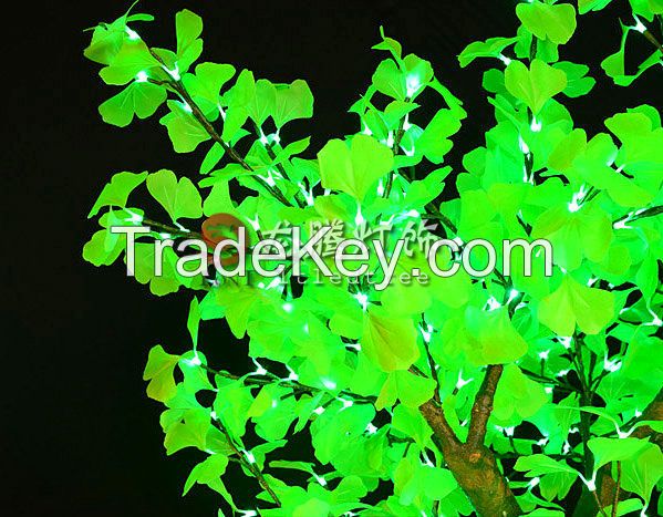 2014 new design Artificial Gingko lighted trees