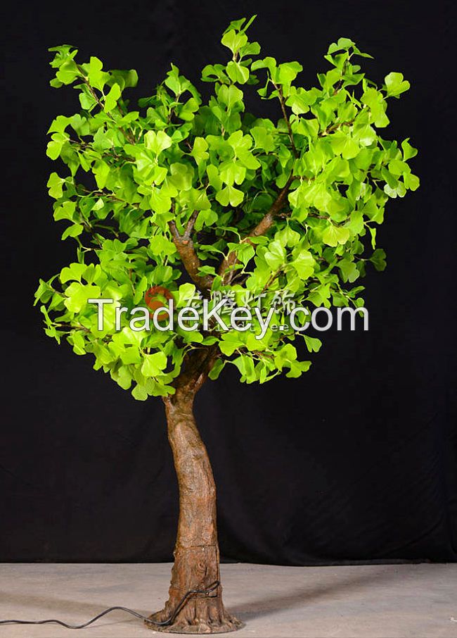 2014 new design Artificial Gingko lighted trees