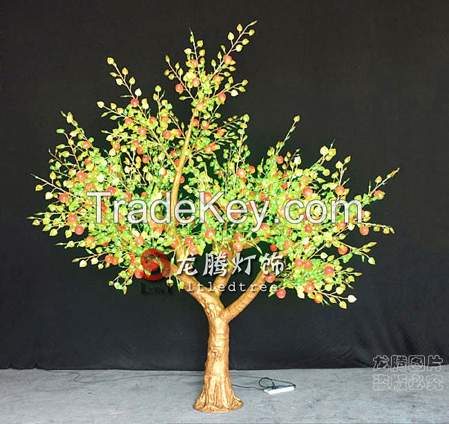 New design led tree light/Golden apple tree with lights