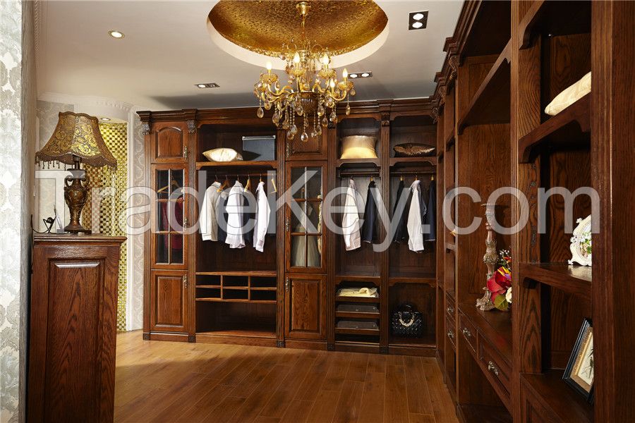 white ash wood wardrobe customize-design for you