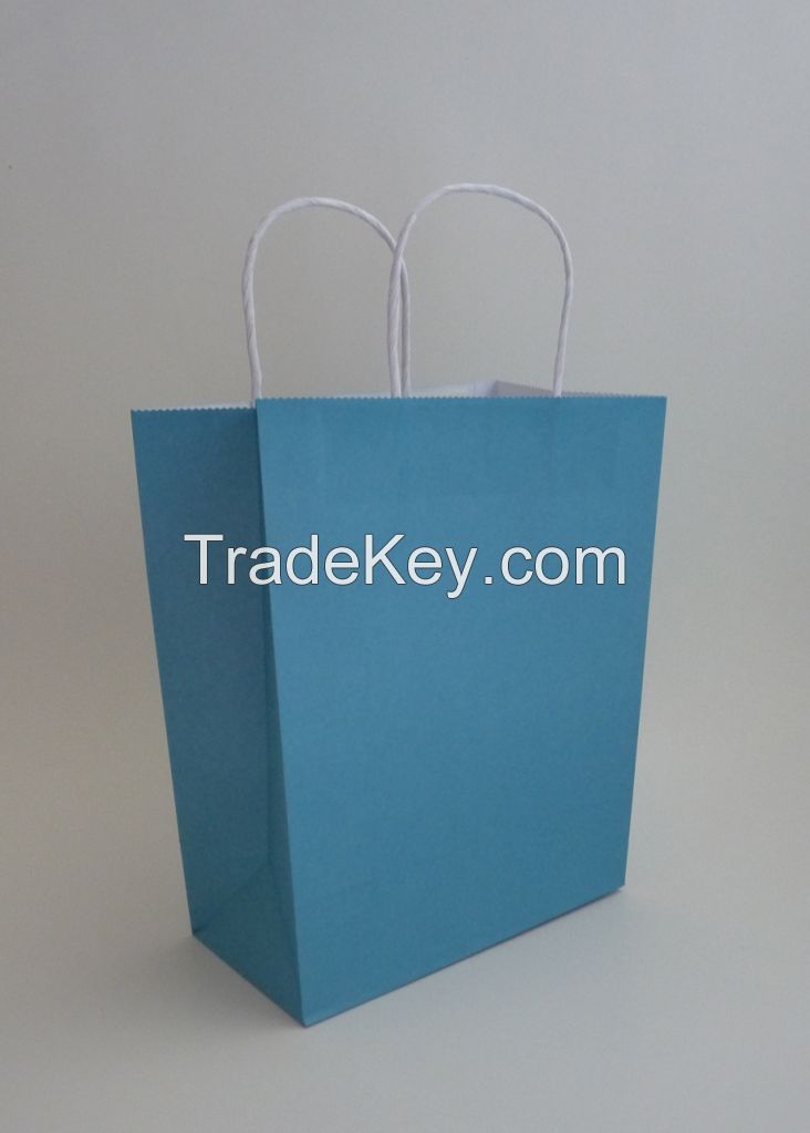 colorful kraft paper bag-auqa