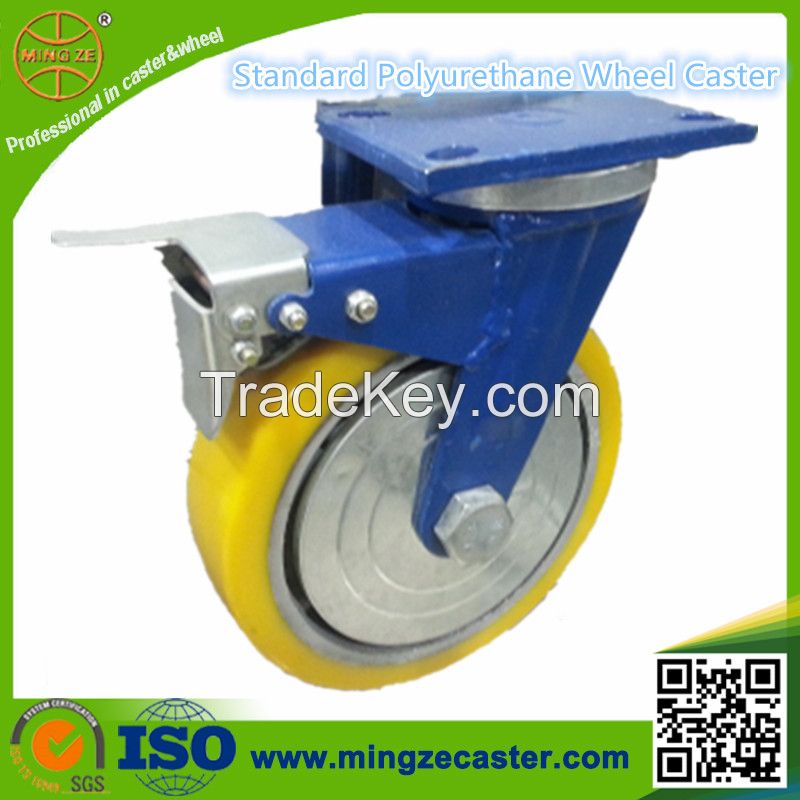 Heavy Duty Blue Bracket Caster