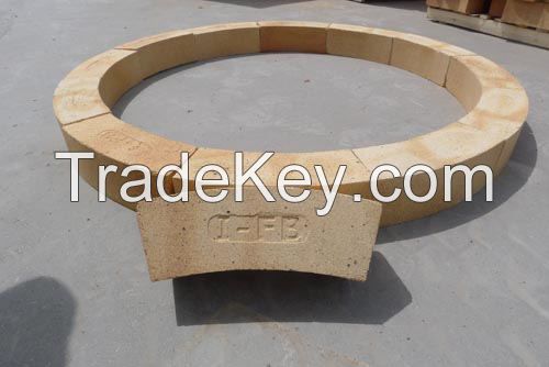 Refractory fire bricks, round fire brick sk32