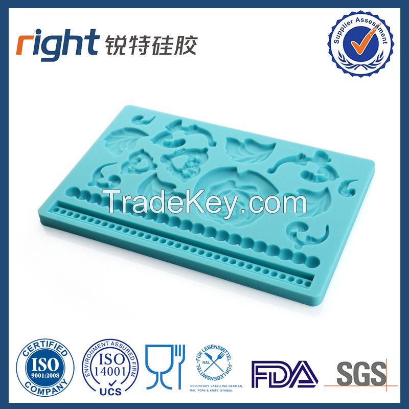 fondant mold & cake decoration/Dongguan Right silicone