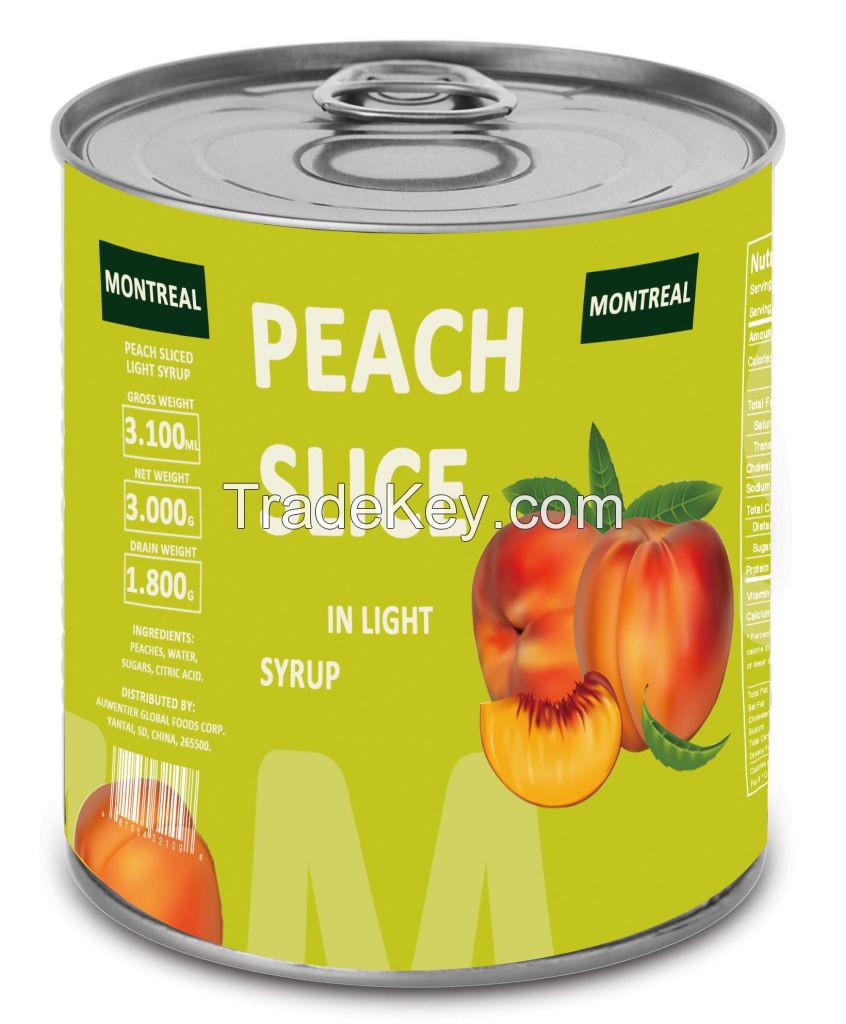 Canned Peaches in Light Syrup