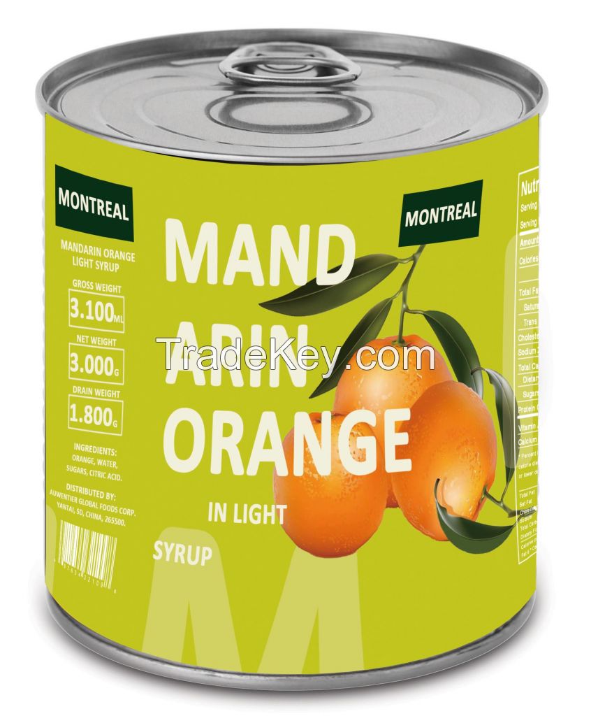 Canned Mandarin Orange in Light Syrup