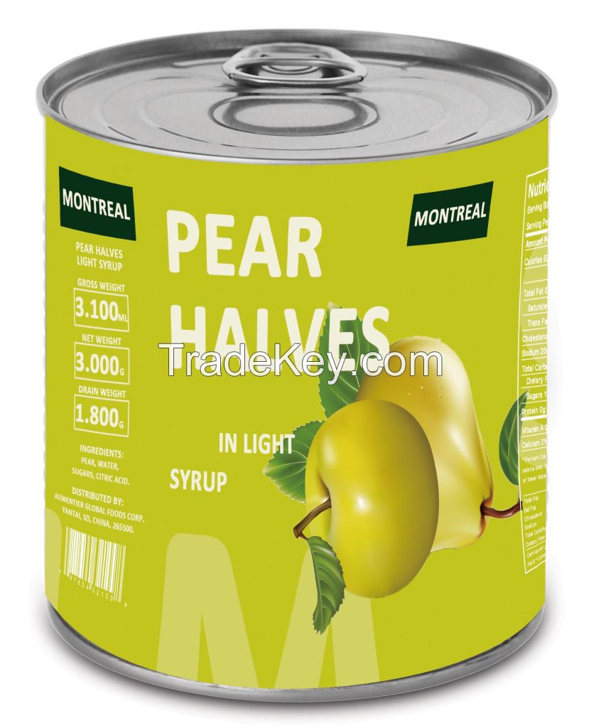 Canned Pear in Light Syrup